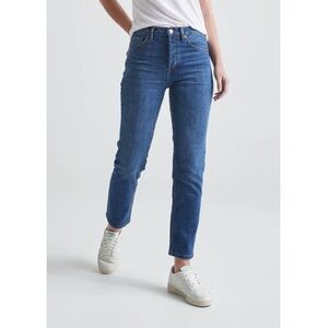 DU/ER Midweight Performance Denim High Rise Straight Leg Jean Women’s 27